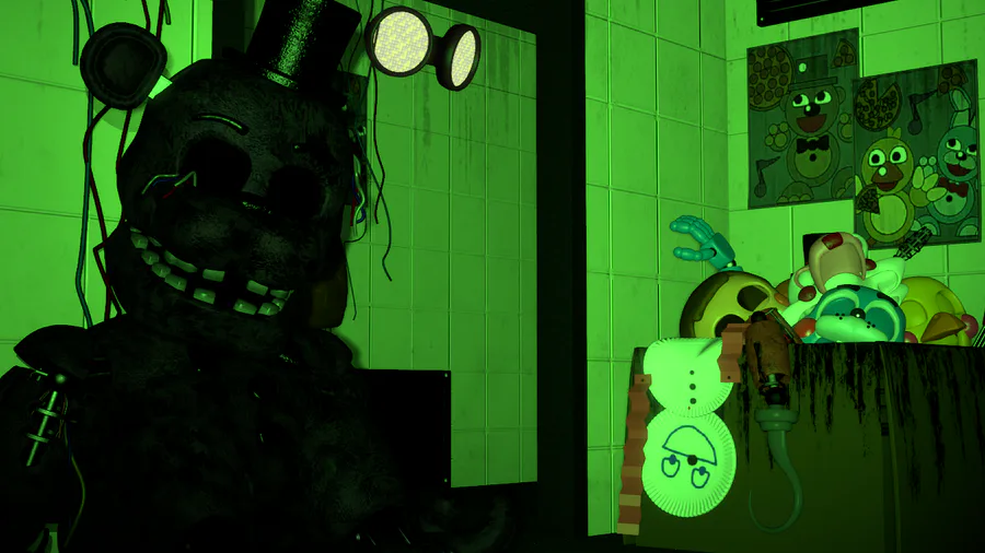 SHADOW FREDDY FOUND in FNaF 3!!