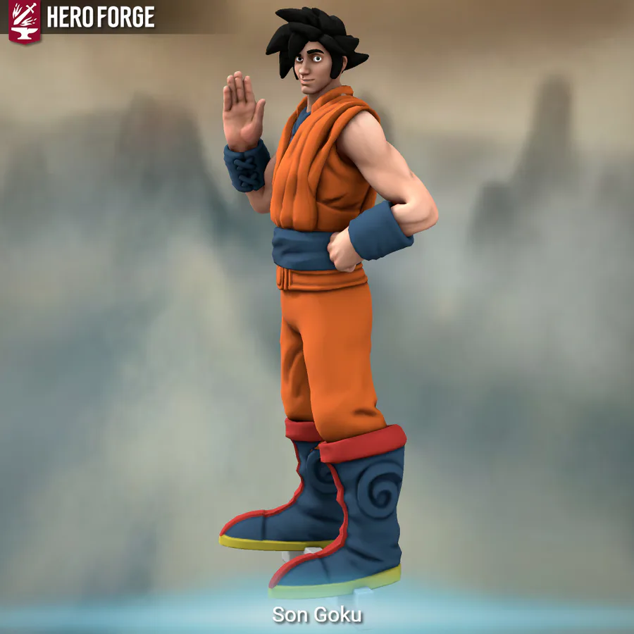 DRIP GOKU - made with Hero Forge