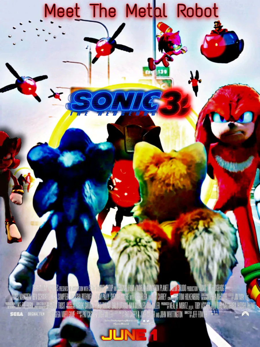 Sonic Movie 3 Metal Sonic poster by LukaszBorges : r/SonicTheMovie