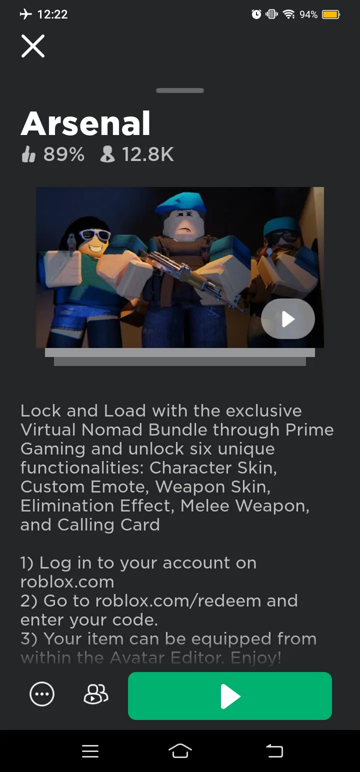 Roblox Virtual Nomad Bundle Code ( Prime Gaming)