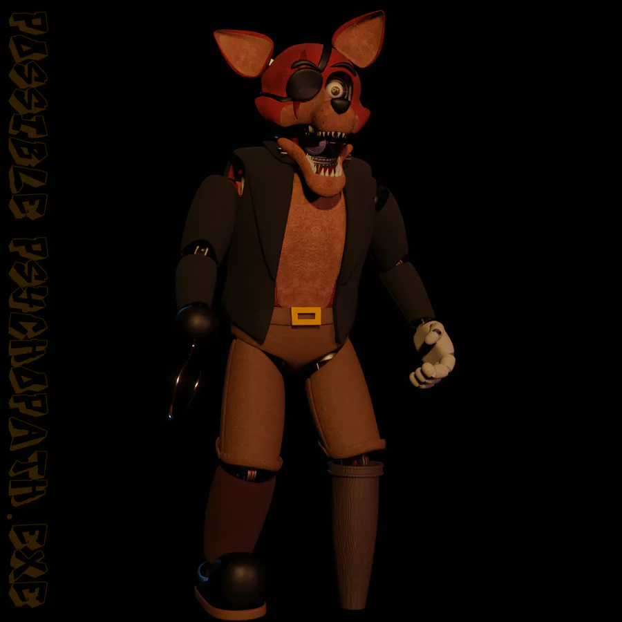 Hi guys someone requested fixed withered foxy and here it is and sorry if  it is not that good i did it at 4:35 (render credit to gabe the waffle) :  r/fivenightsatfreddys