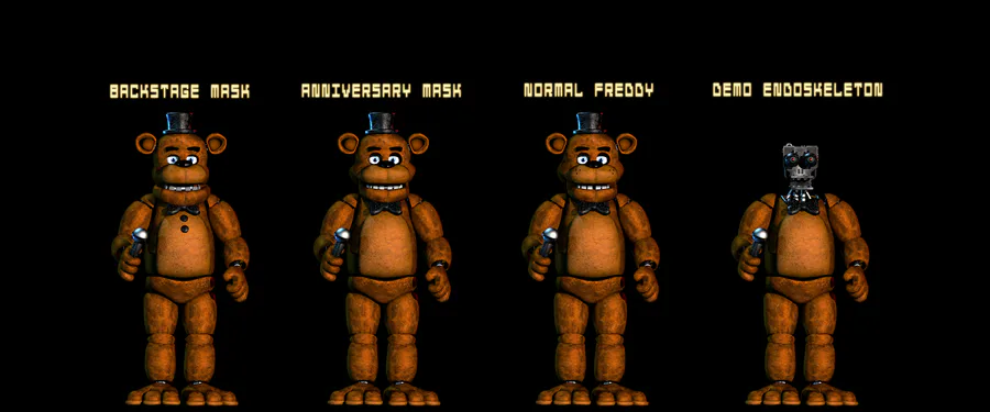Nightmare freddy Salvage stage 1,2 and 3 (models by Endyarts