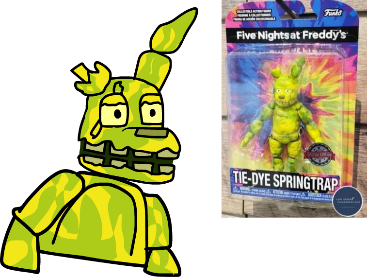 The New FNAF Tie-Dye Springtrap Action Figure Full Review!!! 
