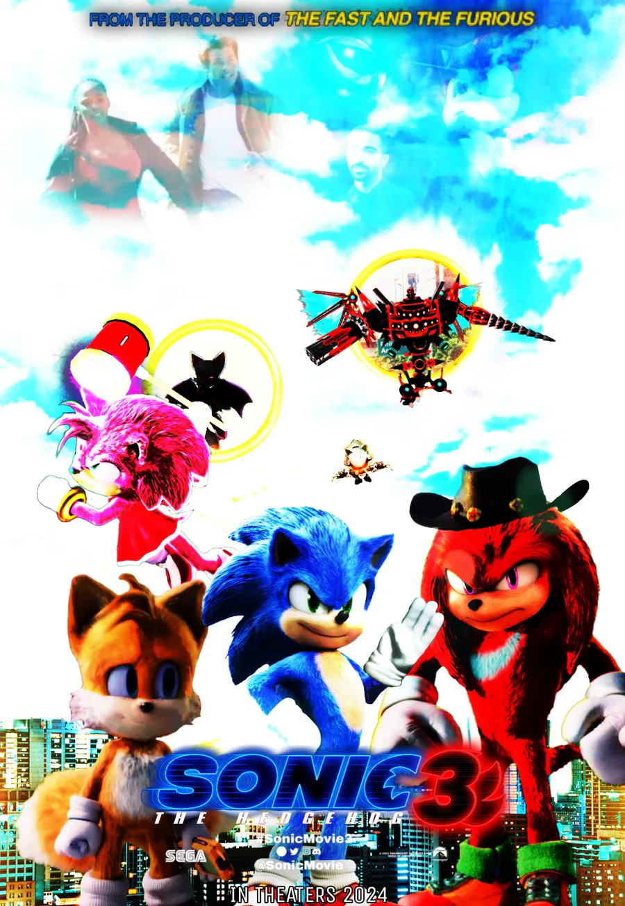 Samuel Lukas The Hedgehog on Game Jolt: Sonic Movie 3 (2024) Character  Poster 3 Amy Rose