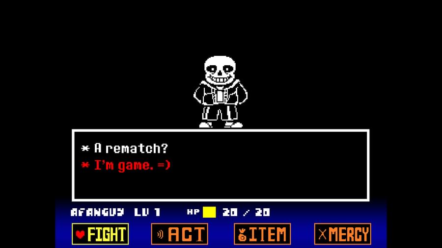 Fight That Occours When You Fight Sans - Mysterytale Online 