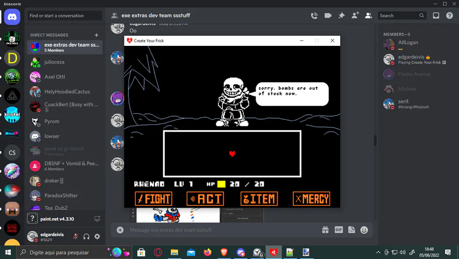 Distrust Sans Simulator