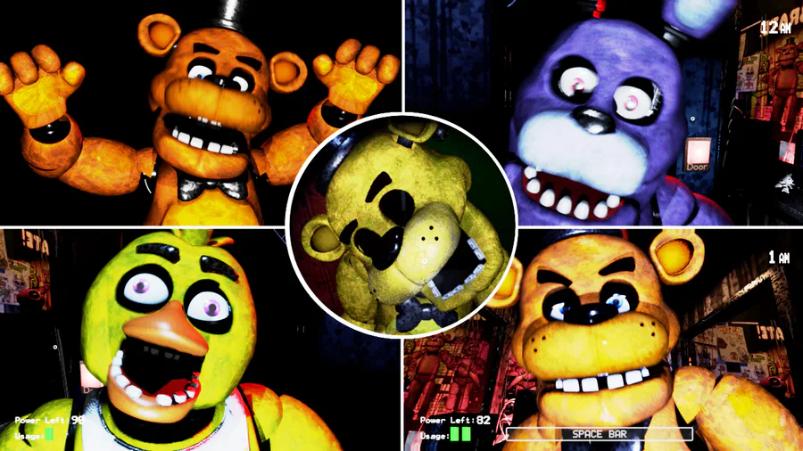 360° FNAF SECURITY BREACH ALL JUMPSCARES in VR!!! 