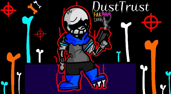 Drawing FNF- Indie Cross V1 Sans (Nightmare Mods) / Skeleton Bros /  Insanity Sans / Undertale Sans 