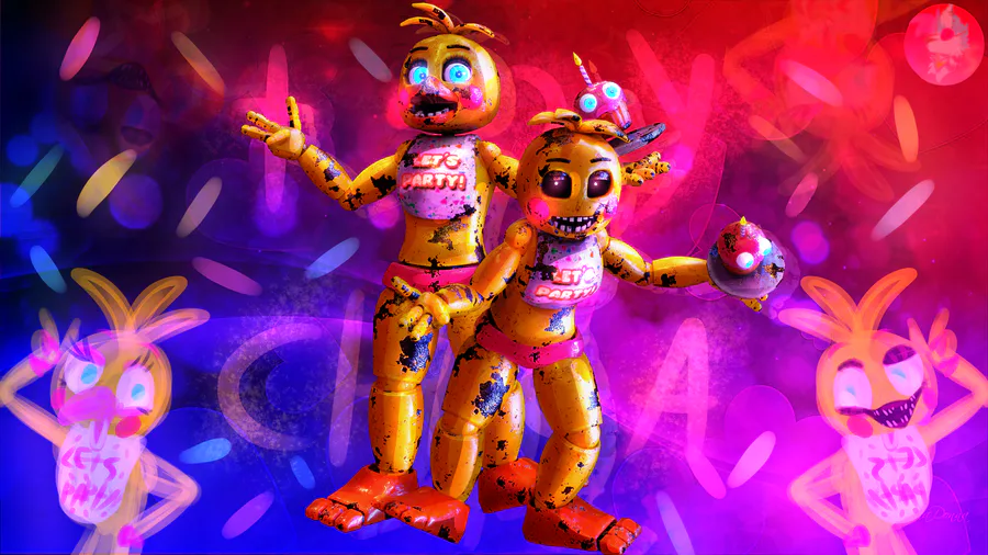 The Glamrock Animatronics Full Body Renders! (Five Nights at