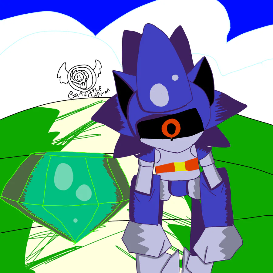 Mecha Sonic, Just waiting for a fight in Sky Sanctuary E…