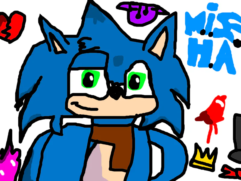 A drawing of Sonic.eyx/dreanog : r/SonicEXE