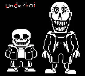 Made a Sans sprite that uses his battle sprite proportions