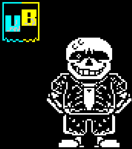 Made a Sans sprite that uses his battle sprite proportions