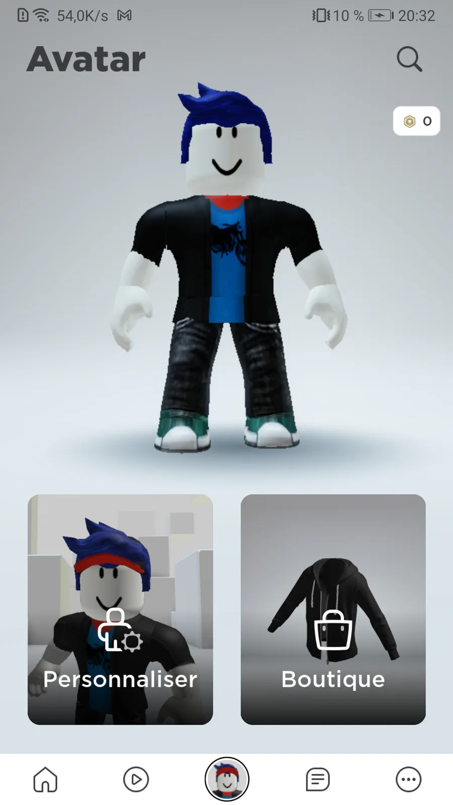 Roblox Guest (blue hair) UPDATED