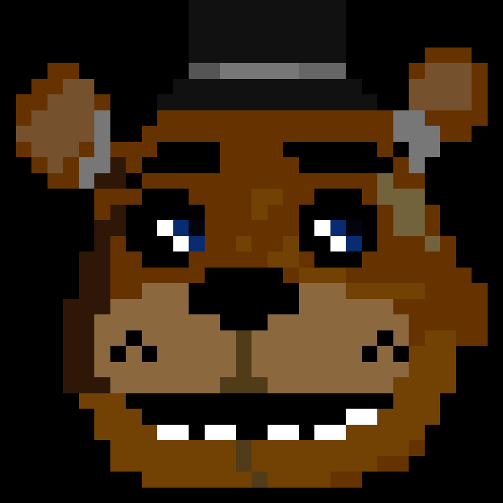 Mr. Afton🔪 on Game Jolt: Shadow Freddy pixel art #FNaF