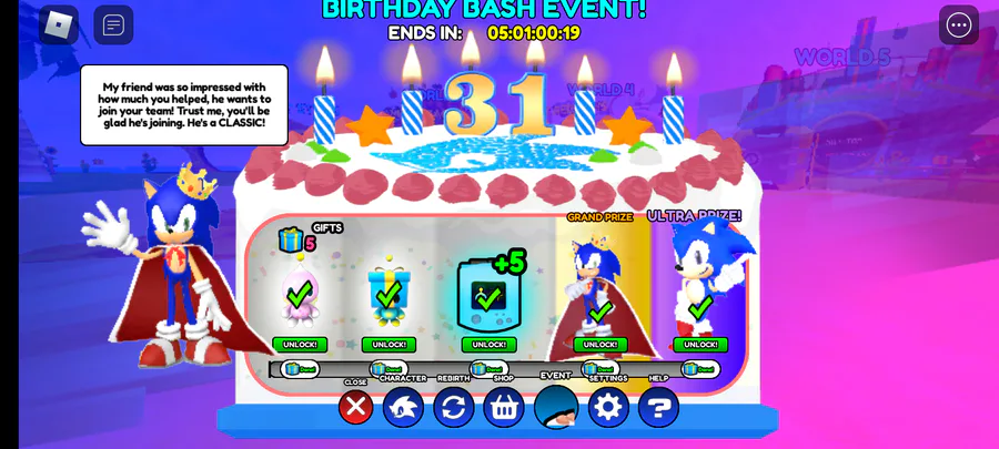 How to get birthday sonic in sonic speed simulator 2023 April 17