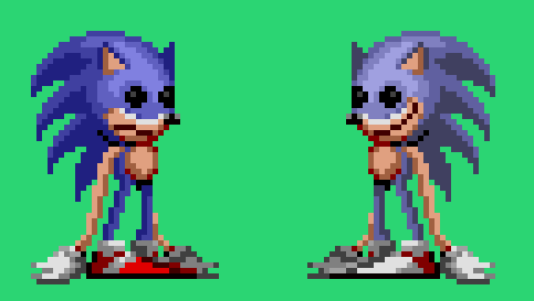 NajoiiDoddle on Game Jolt: Comparison between Sonic and Fake