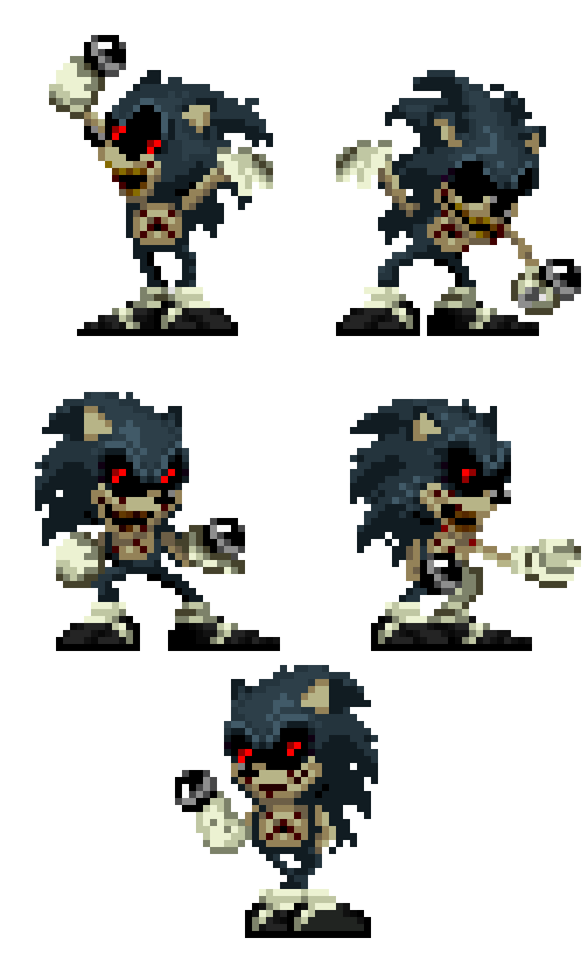 MatiasH290 on Game Jolt: ENG : Lord X's new Leaked Sprites But pixelated  (sega mega drive/ge