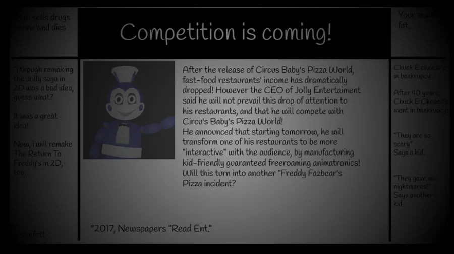 FNaF 2 Newspapers 