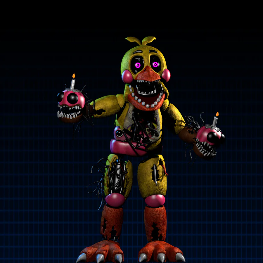 FNAF 4 C4D) MOST ACCURATE MODELS - ALL ANIMATRONICS SHOWCASE (models by  Scott Cawthon) 