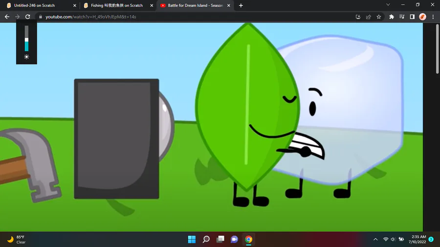 How To Make Eraser From BFDI On BFDI Maker On Scratch 