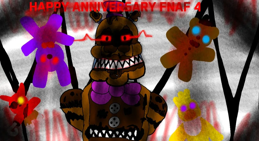 Nightmare Fnaf 4 Seven Years Anniversary/ inspired by a fanart