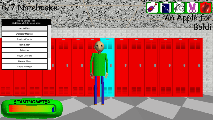 The Baldi's Basics Plus Mod Menu! 