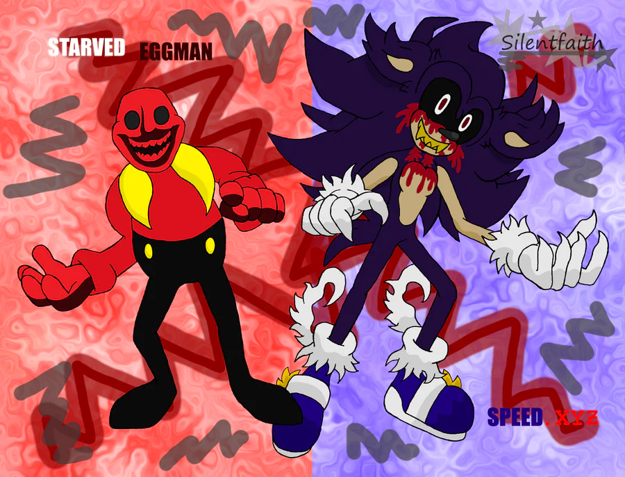 Tails y Knuckles VS Starved Eggman FanArt 1