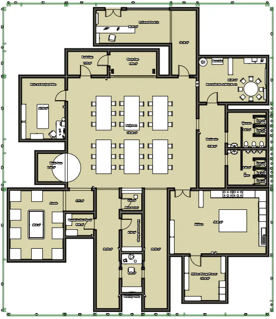 FNAF1 Map Layout - During Gameplay