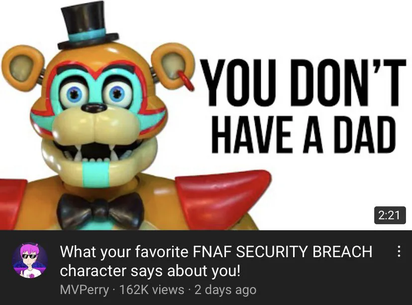 Choose Your Favorite FNAF Security Breach Character And Find Out