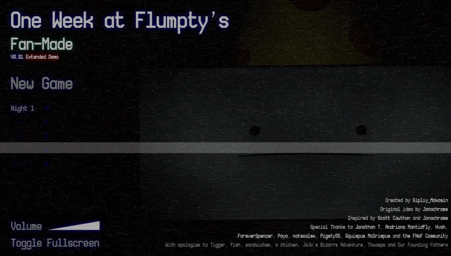 New posts in general - One Night at Flumpty's Community on Game Jolt