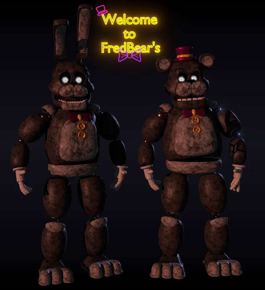 I decided to share this old render here. These characters will no -  Fazbear's Fright: reopening by Greafness