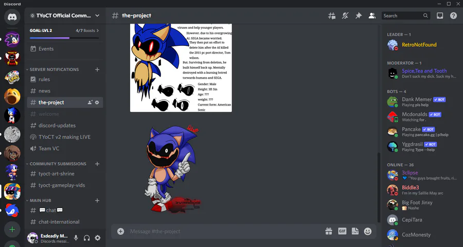 Heres a good ref of him for you all! - Ten Years of Chasing Tails (Sonic.EXE  10 Year anniversary) OFFICIAL Game Page by ExdeadlyMcLazy-Official