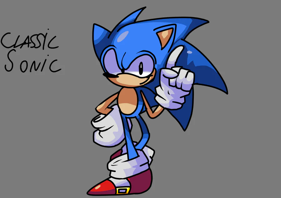 JonSonic on Game Jolt: A Classic Sonic Fanart! 🎨