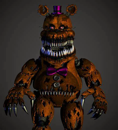 Five Nights at Freddy's 4 NIGHTMARE FREDBEAR JUMPSCARE 