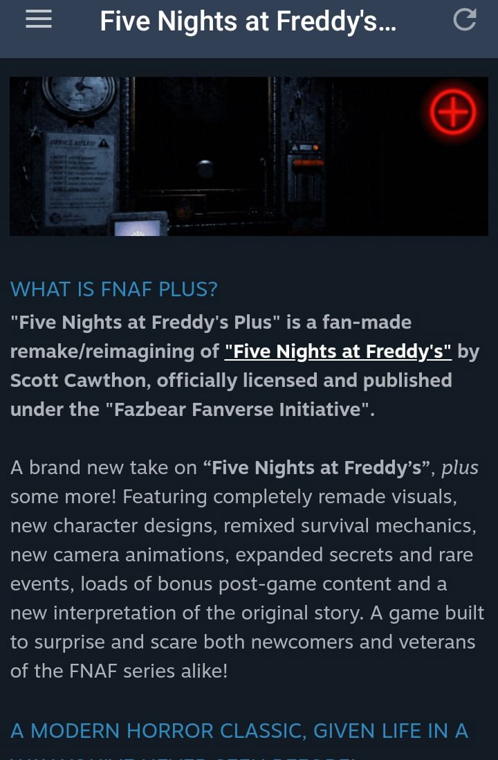 Comprar Five Nights at Freddy's Plus Steam