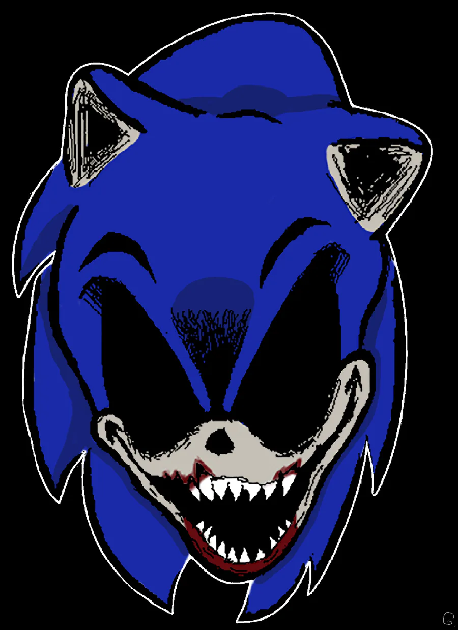 Faker Exe Movie Sonic Sticker - Faker EXE Movie sonic Sonic the