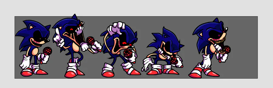 Sonic.exe 3.0 older and used sprite teaser by FnfArtMaker on