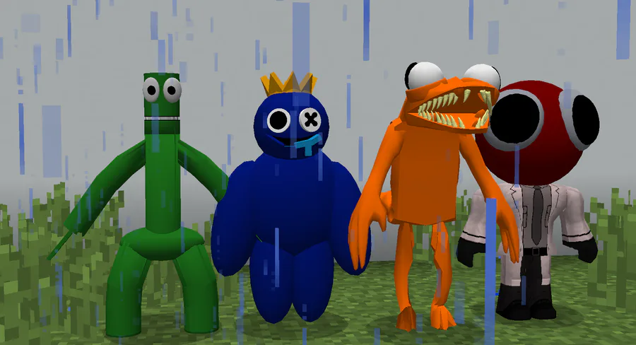BLUE CREATES NEW RAINBOW FRIENDS! (Minecraft) 