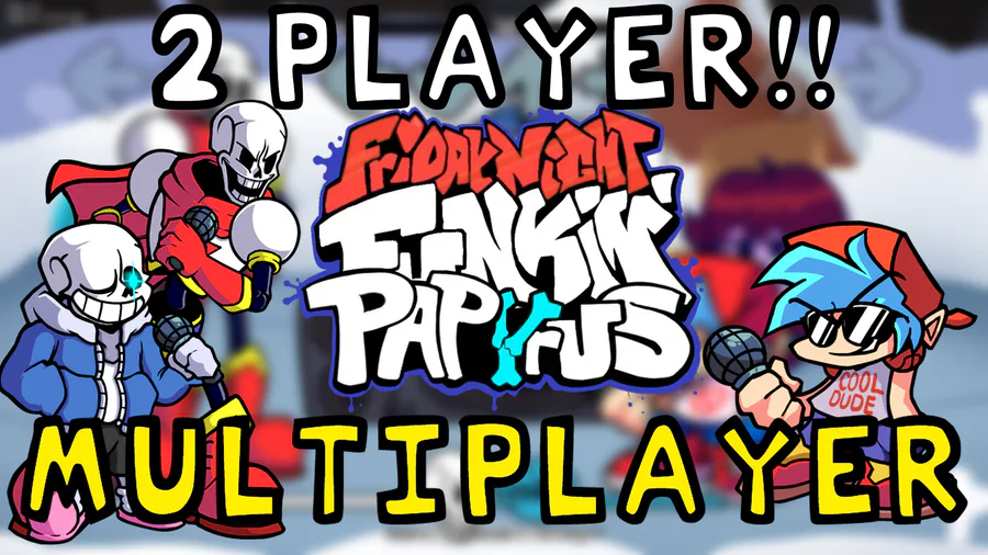 Ink Sans compatible with 2 players mod [Friday Night Funkin'] [Mods]