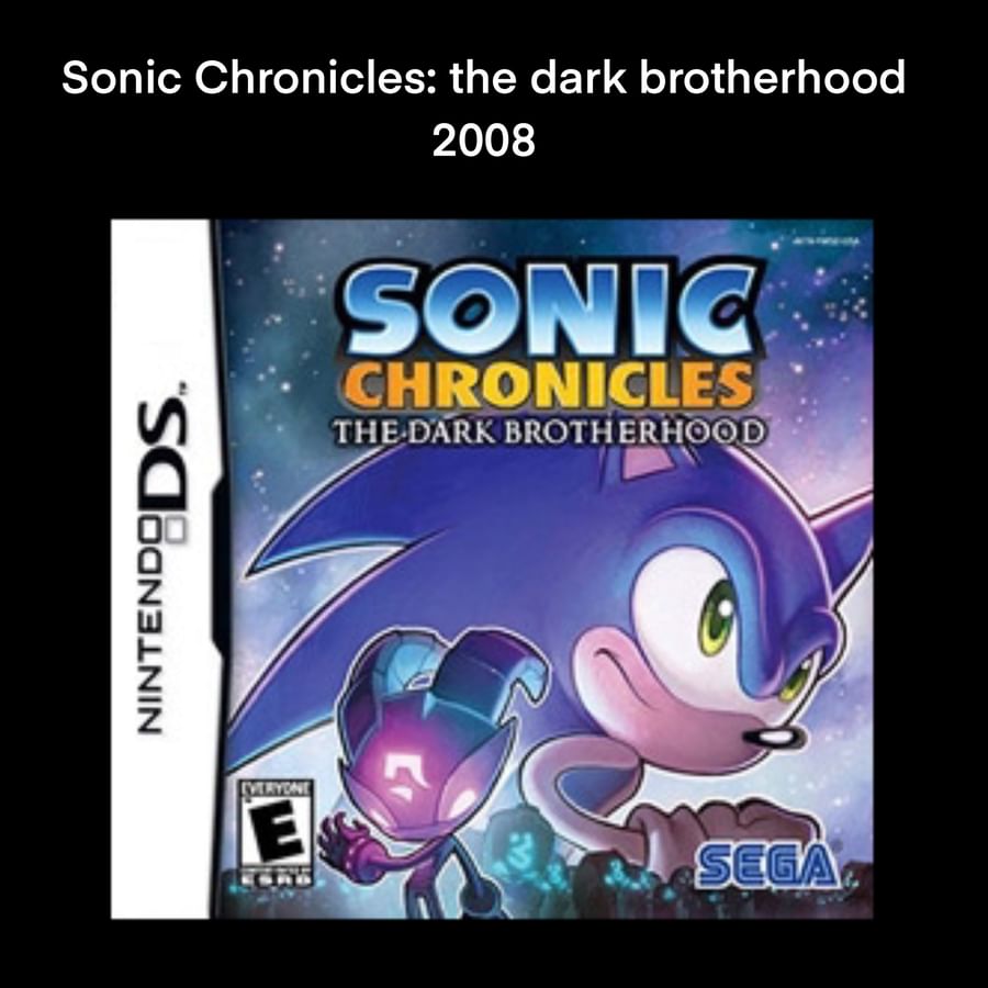 The dark chronicles. Sonic Chronicles the Dark Brotherhood. Sonic Chronicles игра.