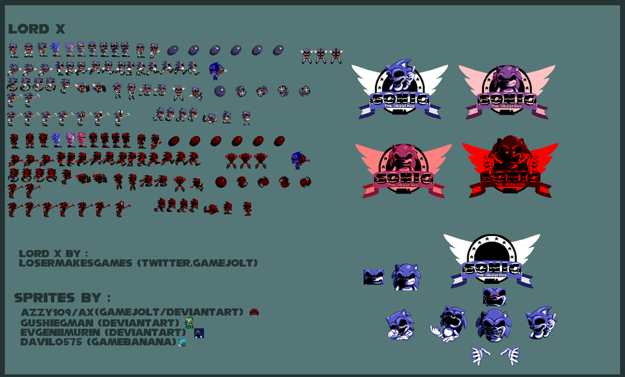 l left on Game Jolt: Lord X Sprites (OLD)