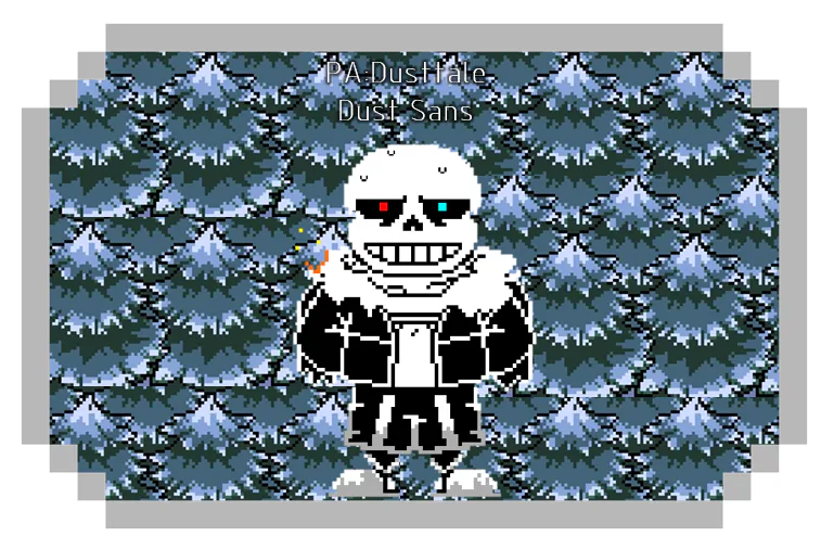 Dusttale Sans Sprite by ZekeNG on Newgrounds