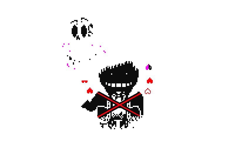 Dusttale Sans Sprite by ZekeNG on Newgrounds