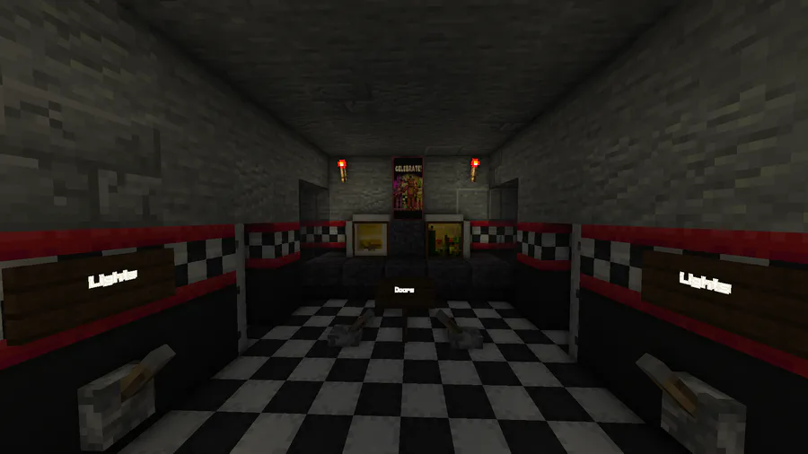 Done with the Dining Area of the Fnaf-1 map - Work in progress