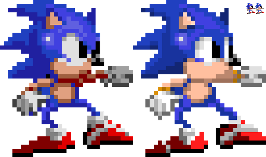 Classic Sonic Sprite Sheet. How does it look? - Printable Version