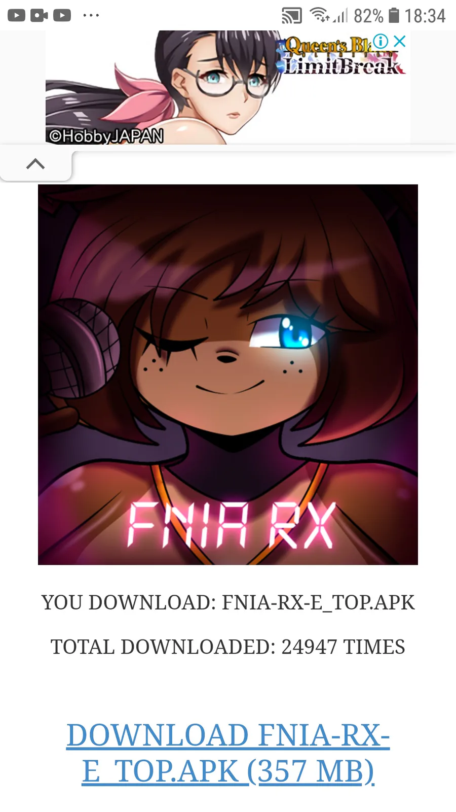 Download Five Nights in Anime RX Edition (FNiA RX) v1.5 APK on