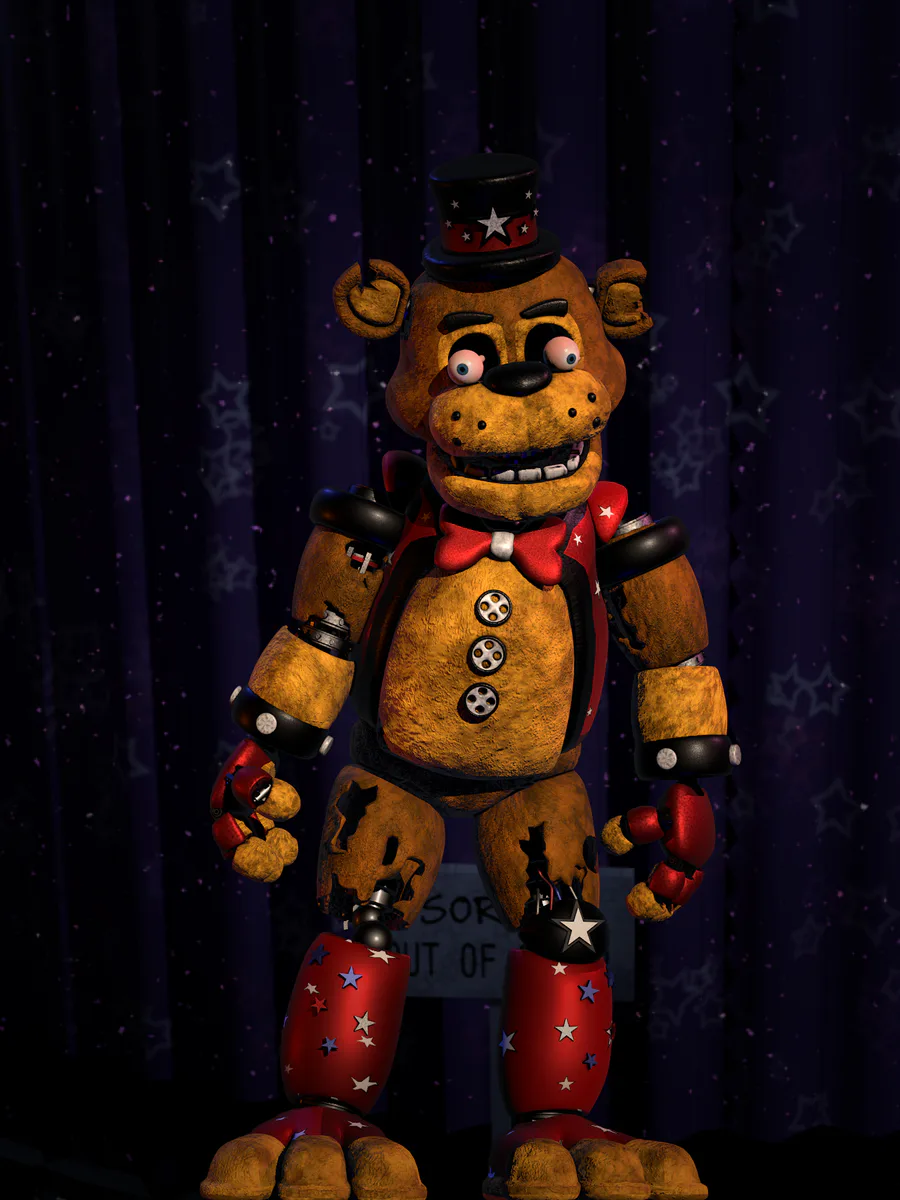 FNAF 4 C4D) MOST ACCURATE MODELS - ALL ANIMATRONICS SHOWCASE (models by  Scott Cawthon) 