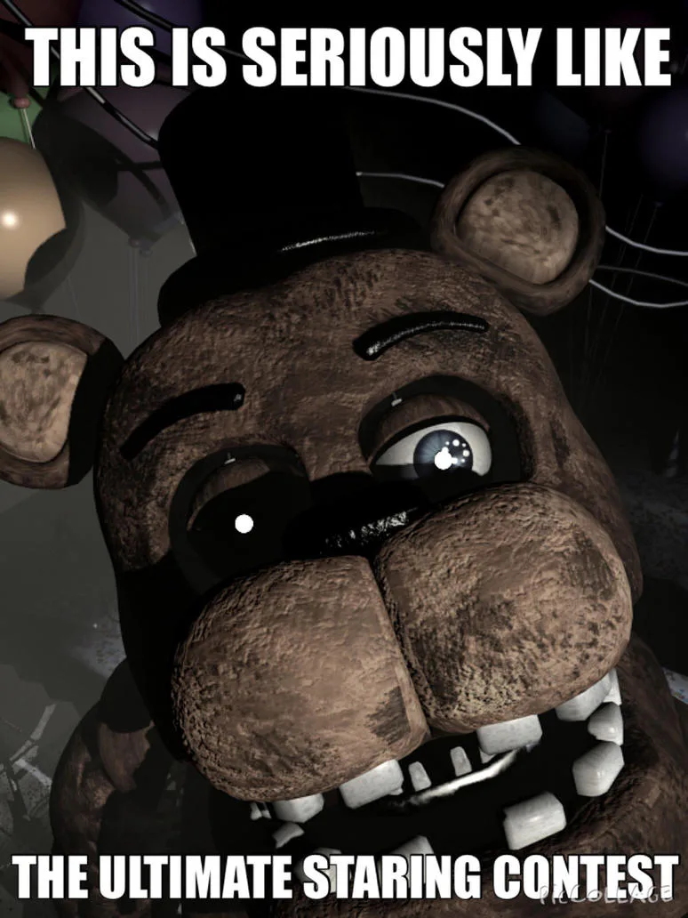 FNAF 1 Animatronics Staring at You Blank Template - Imgflip