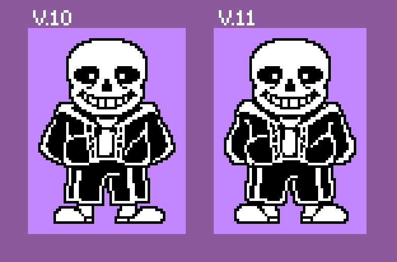 Inker on Game Jolt: Forgot to post this. New Sans Sprite (I guess Version  16) Being us